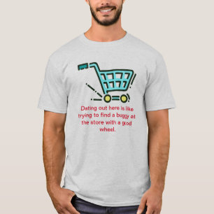 Grappig daten t-shirt