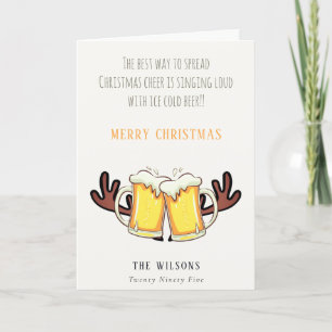 Grappig de beste manier om de kerstman Rein Beer t Feestdagen Kaart