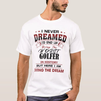 Grappig de ergste GOLFER uit de geschiedenis, unie T-shirt