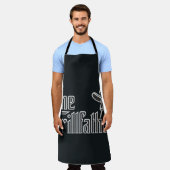Grappig De Grillfather Schort (Gedragen)