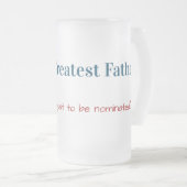 Grappig | De grootste vader ter wereld | VADERDAG Matglas Bierpul (Voorkant rechts)