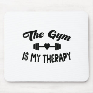 Grappig De Gym Is Mijn Therapie Motivatie Fitness Muismat
