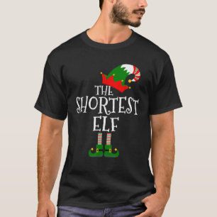 Grappig de kortste Elf Matching Family Group Gift T-shirt
