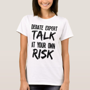 Grappig debat Expert Team Debater Gesprek op eigen T-shirt
