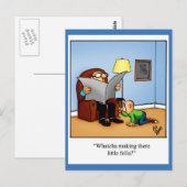 Grappig denken aan je Humor Briefkaart (Voorkant / Achterkant)