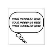 Grappig denken roept nieuwigheid uit 	rubberstempel (Afrduk)