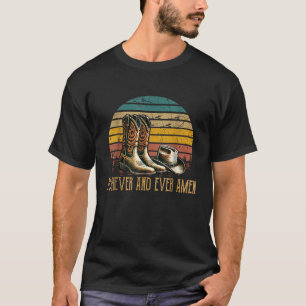 Grappig design kleding voor altijd en cowboy laarz t-shirt