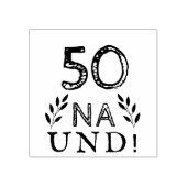 Grappig deutch duits 50 na en 50e verjaardag rubberstempel (Afrduk)