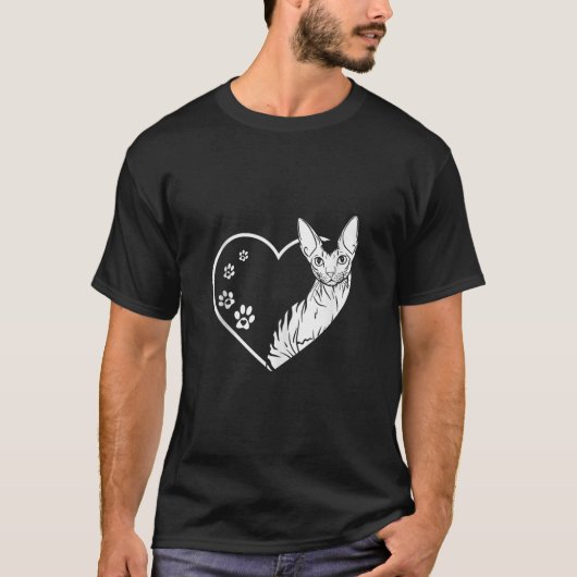 Grappig Devon Rex Pixie Kat Design voor Kat Liefhe T-shirt (Voorkant)