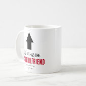 Grappig 'Deze man heeft het beste Vriendin Koffiemok (Voorkant links)