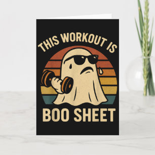 Grappig Deze Workout Is Boo Blad Halloween Geest E Kaart