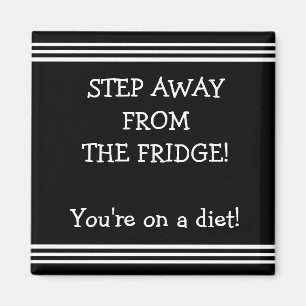 Grappig dieet motivatie koelkast magneet