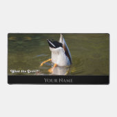 Grappig dier grappig eend duiken eend zwemmen bureaumat (Voorkant)