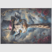 Grappig Dier met Pet Decoupage papier. Tissuepapier (Voorkant)