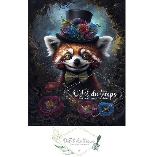 Grappig Dier met Pet Decoupage papier. Tissuepapier