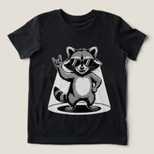 Grappig dierengeschenk Coole wasbeer rockster Tri-Blend Shirt