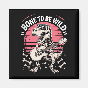 Grappig Dinosaur Fossil - Bone To Be Wild Tanktop Magneet