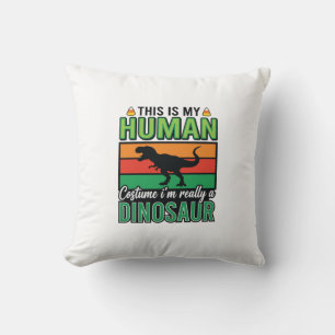Grappig Dinosaur Mens Kostuum Halloween Kussen