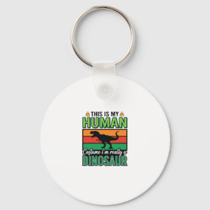Grappig Dinosaurus Mens Kostuum Halloween Sleutelhanger