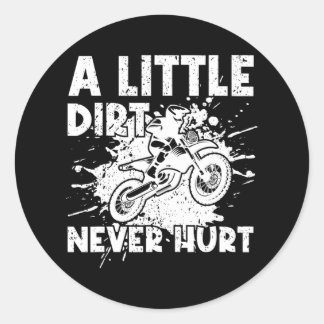 Grappig Dirt Bike Motorcross Rijden Ronde Sticker