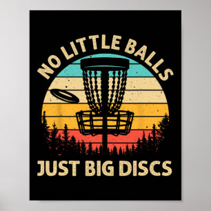 Grappig Disc Golf-ontwerp voor mannen vrouwen Disc Poster