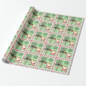 Grappig discgolf cadeau cadeaupapier (Uitgerold)