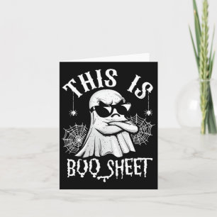 Grappig Dit is Boo Sheet Ghost Lazy Halloween Mann Kaart