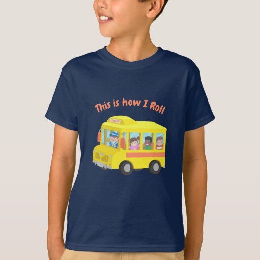 Grappig Dit is hoe ik de schoolbus Kinder T-shirt (Voorkant)