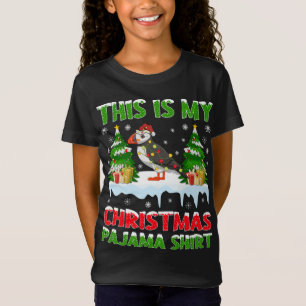 Grappig, dit is mijn kerstpajama Puffin Kerstmis. T-shirt