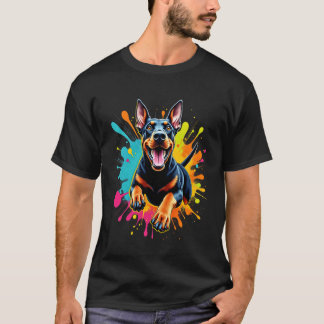 Grappig Dobermann-hondontwerp voor Dobermann-liefh T-shirt