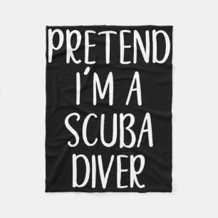 Grappig Doe alsof ik een Scu Diver kostuum Hallowe Fleece Deken
