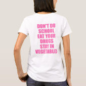 Grappig doe geen school-T-Shirts T-shirt (Achterkant)