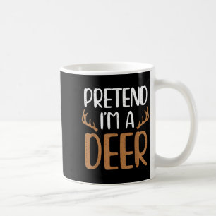 Grappig doen alsof een hert rendier kerst koffiemok