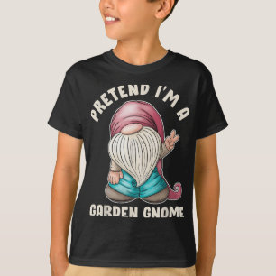 Grappig doen alsof ik een Garden Gnome kostuum cit T-shirt