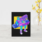 Grappig Doing Stuff Workout Bodybuilding Fitness G Kaart (Gele Bloem)