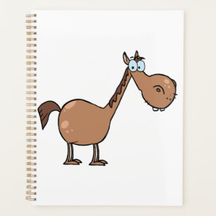 Grappig Dom Paard Grappig Bruine Hengst Planner