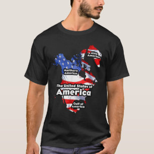 Grappig Donald Trump Amerikaanse vlag Canada Groen T-shirt