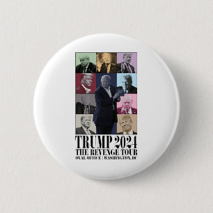 Grappig Donald Trump De Revenge Tour Ultra Mega To Ronde Button 5,7 Cm