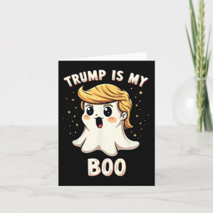 Grappig Donald Trump Ghost Halloween Party Spooky Kaart
