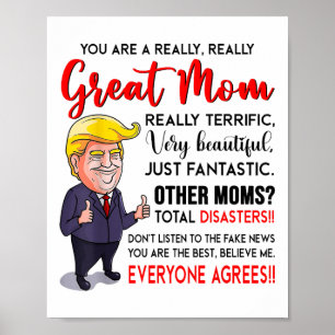 Grappig Donald Trump, je bent echt een geweldige m Poster