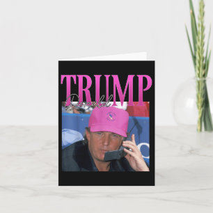 Grappig Donald Trump Miss Me Toch Y2K Vintage 90s Kaart