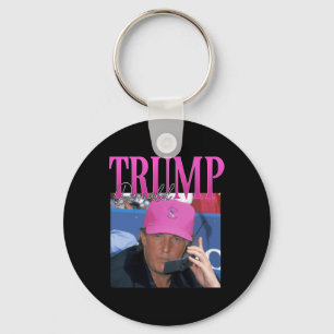 Grappig Donald Trump Miss Me Toch Y2K Vintage 90s  Sleutelhanger