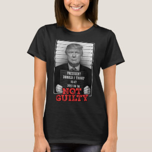 Grappig Donald Trump niet schuldig Mok neergeschot T-shirt