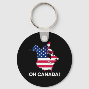 Grappig Donald Trump Oh Canada 51e staat VS Amerik Sleutelhanger