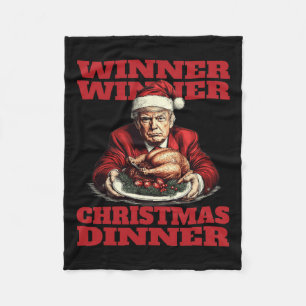 Grappig Donald Trump Winnaar Kerstdiner Fleece Deken