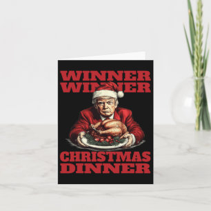 Grappig Donald Trump Winnaar Kerstdiner Kaart