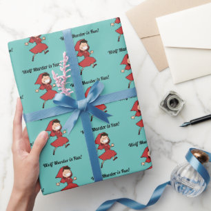 Grappig Donker Sprookje Roodkapje Cadeaupapier