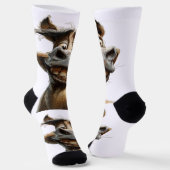 Grappig Donkey Art Design Sokken (Gebogen)