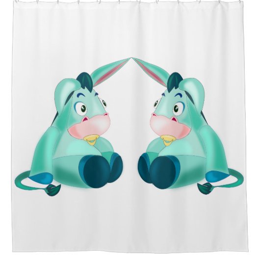 Grappig Donkey Douchegordijn (Voorkant)