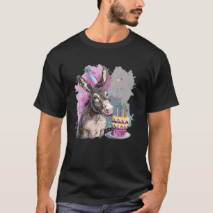Grappig Donkey Verjaardagskostuum voor Paarden en T-shirt